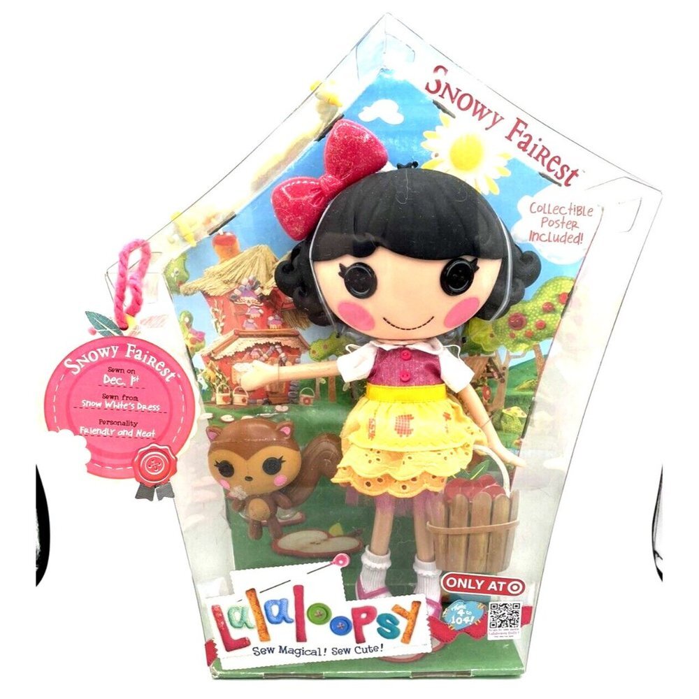 L.OL Surprise by MGA Lalaloopsy 12" Doll Snowy Fairest w/ Pet Monkey Brand New